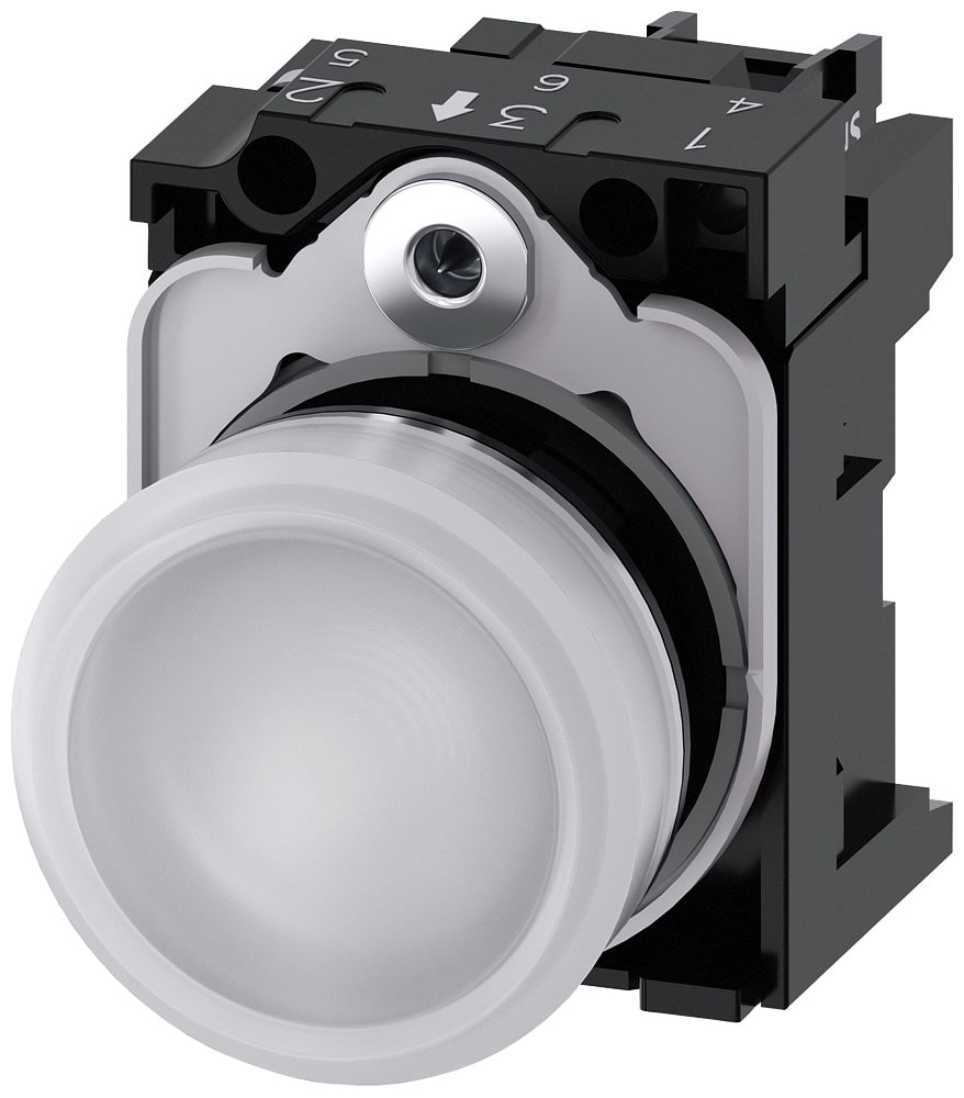 SIEMENS - SIE3SU11566AA601AA0 IND.LUM.BIANCO LENTE LISCIA LED 230V AC