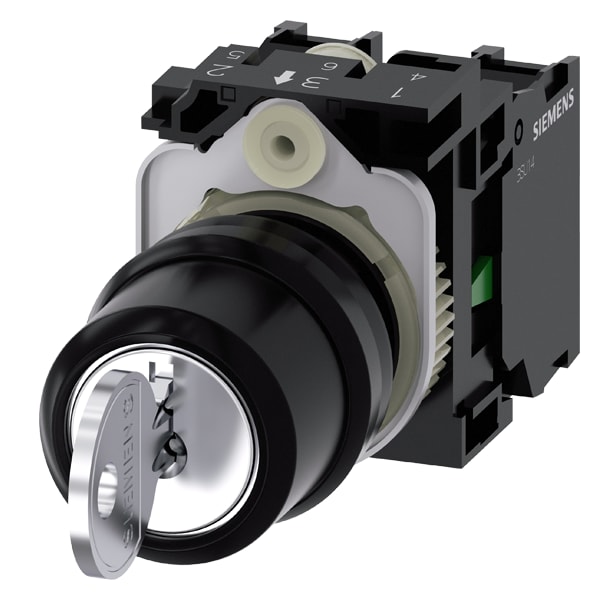 SIEMENS SIE3SU11004BL111NA0 SEL.KEY SB30 3POS I-0-II, I+0-II 1NA