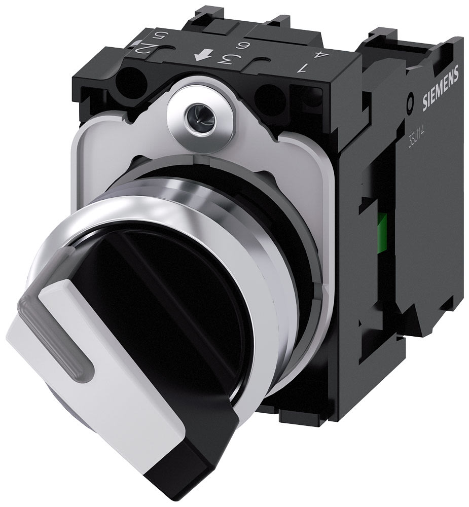 SIEMENS - SIE3SU11502BF601MA0 SEL.(LUM)LEVA BIANCO PERM.2 POS. 1NA,1NC