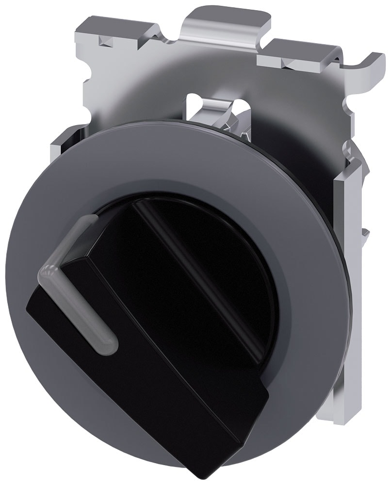 SIEMENS - SIE3SU10622DF100AA0 SEL.LUM 30MM LEVA NERO 2POS PERM