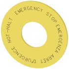 SIEMENS - SIE3SU19000BN310NC0 ETICHETTA GIALLA 60MM EMERGENZA.4 LINGUE