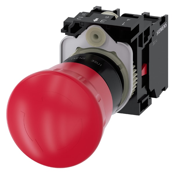 SIEMENS SIE3SU11001HB201PA0 PULS.F.EMERG ROS ROT.40MM 1NC1NC TARG GI