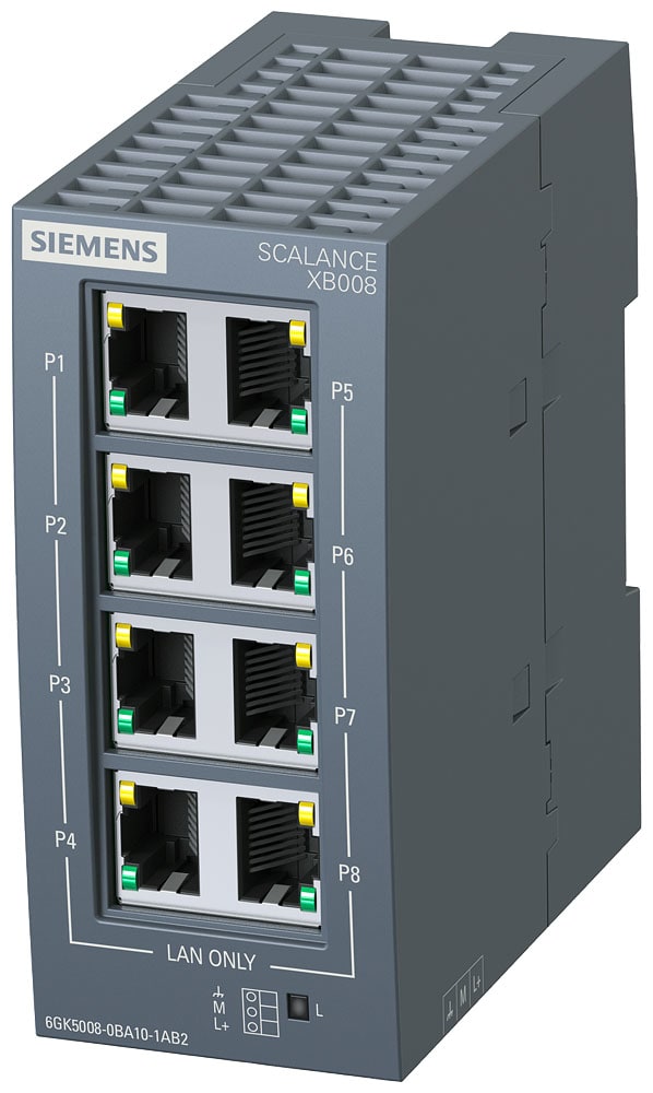SIEMENS SIE6GK50080BA101AB2 SIMATIC NET SCALANCE XB008