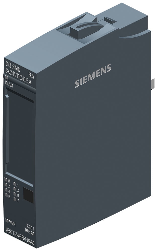 SIEMENS - SIE6ES71326BF610AA0 ET 200SP, DQ 8X 24VDC/0,5A SINK BA, PU 1