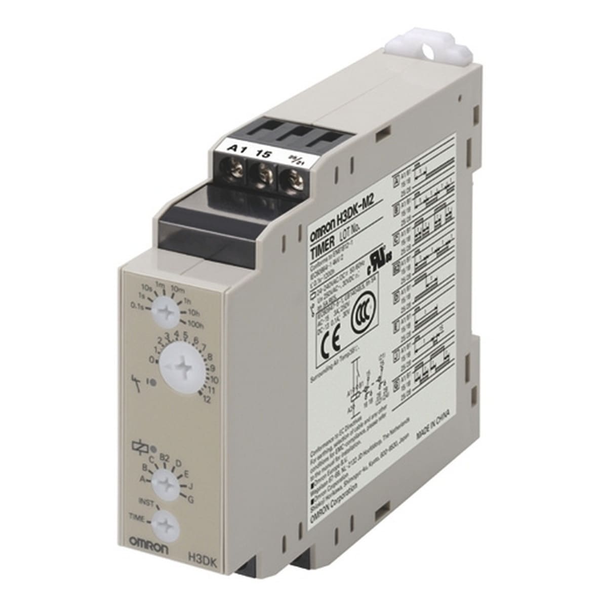 OMRON OMRH3DKM2ACDC24240 TIMER H3DK-M, 22,5MM, MULTI, 2XSPDT, DIN