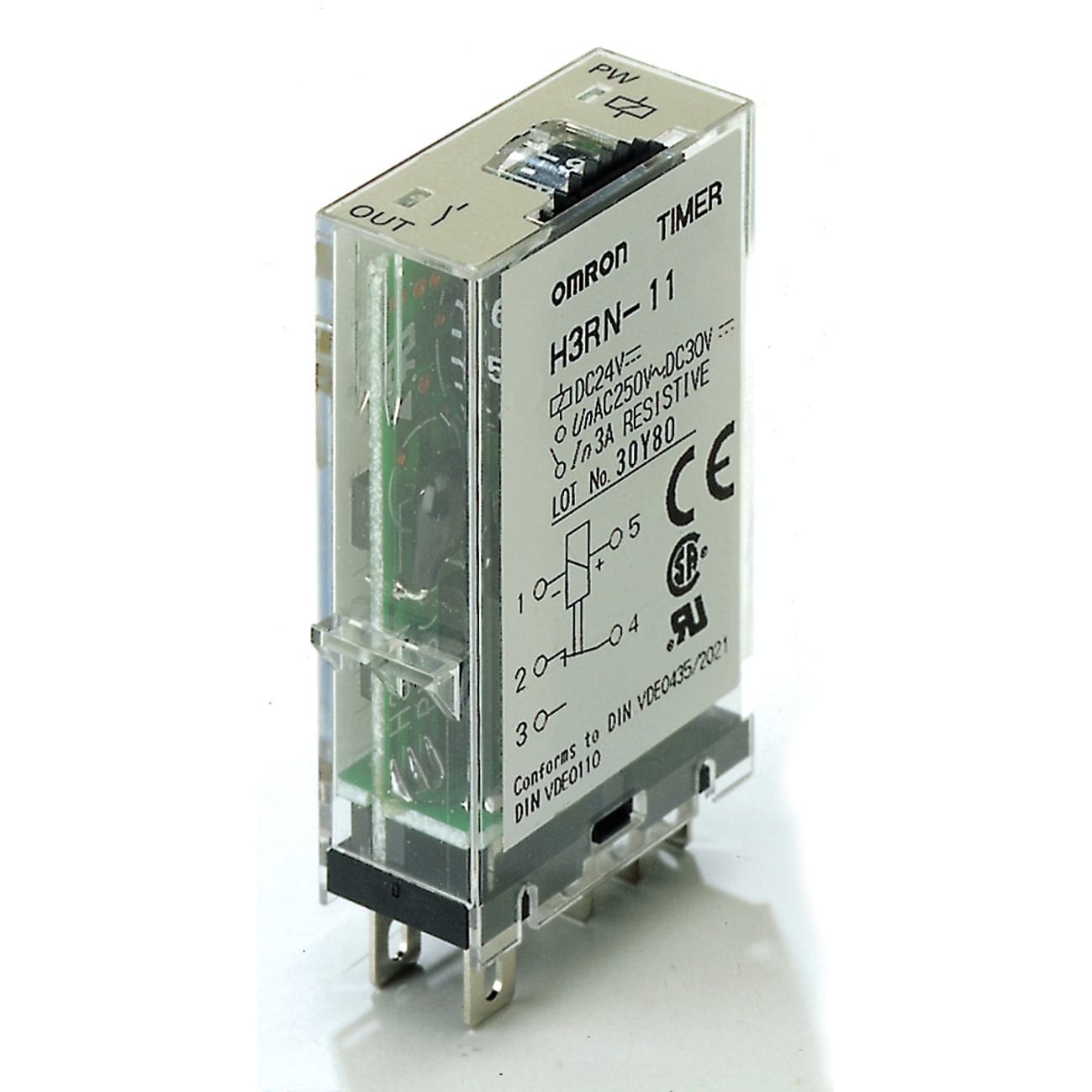 OMRON - OMRH3RN124DC-120361 TIMER-ANALMINIULTRA,MULTISCAFUNZ.,(MIN),