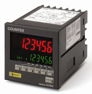 OMRON - OMRH7AN4DAC100240-2 COUNTER-PRES72X72MMUPODOWN4CIFRELED1DTTR