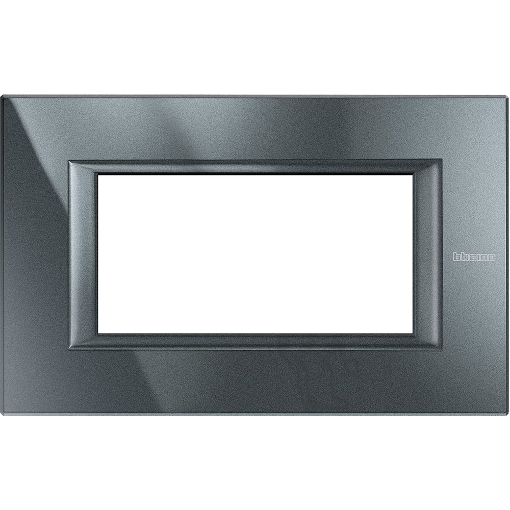BTICINO BTIHA4804HS AXOLUTE - PLACCA 4P ANTRACITE