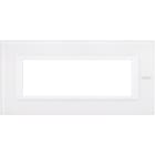 BTICINO - BTIHA4806VBB AXOLUTE - PLACCA 6P VETRO BIANCO
