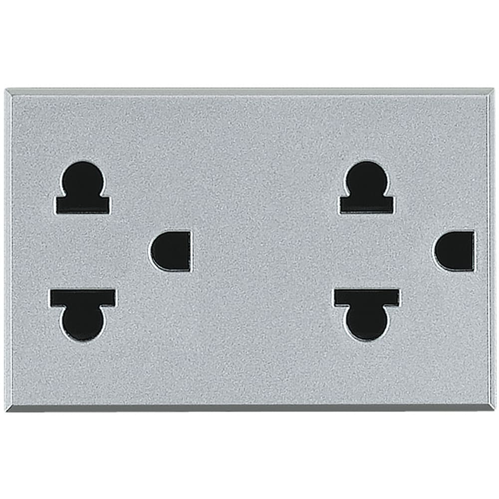 BTICINO BTIHC4185 AXOLUTE - DUPLEX EURO-US 2P+T 16A C/P