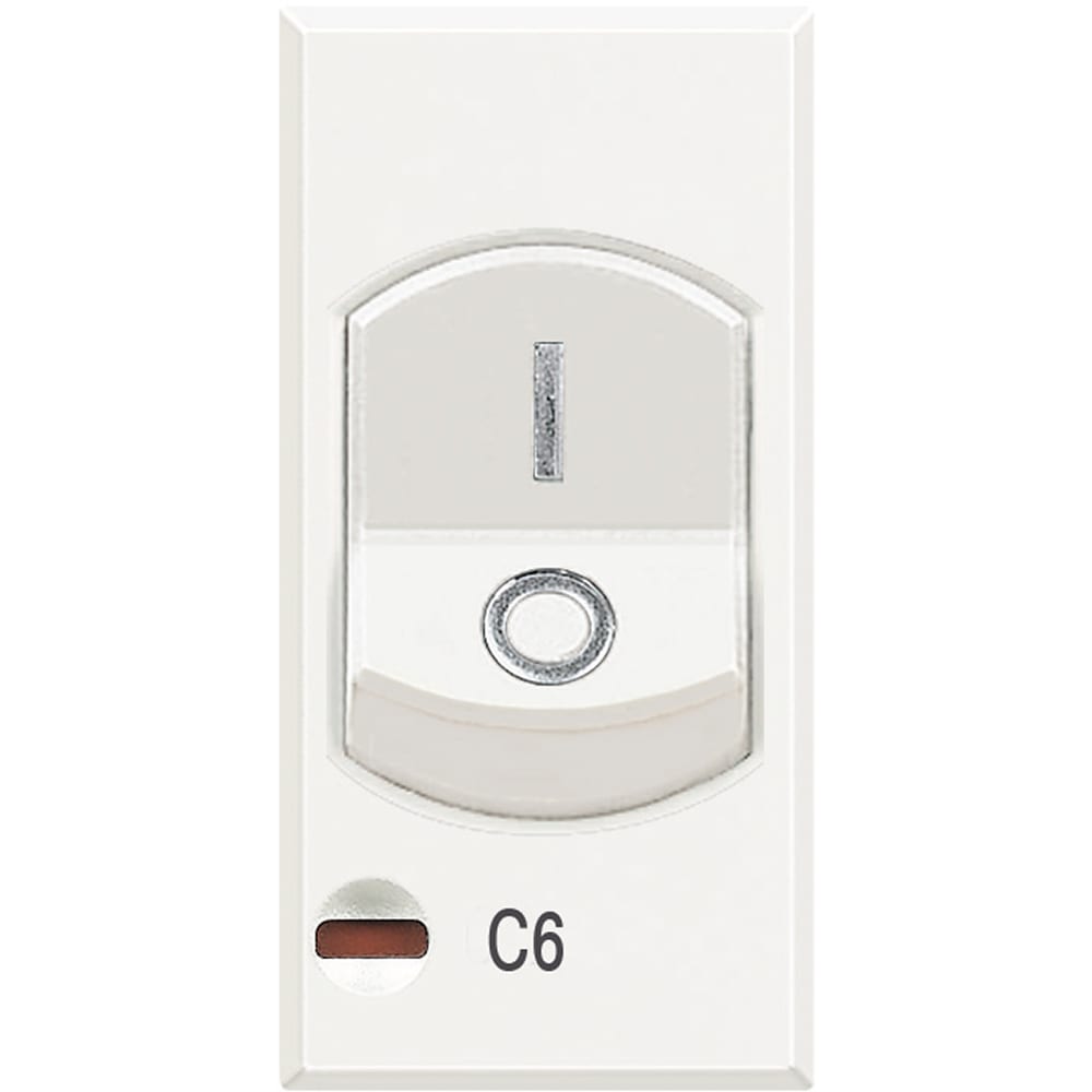BTICINO BTIHD4301A6 AXOLUTE - MAGNETOTERMICO 1P+N 6A 1,5KA