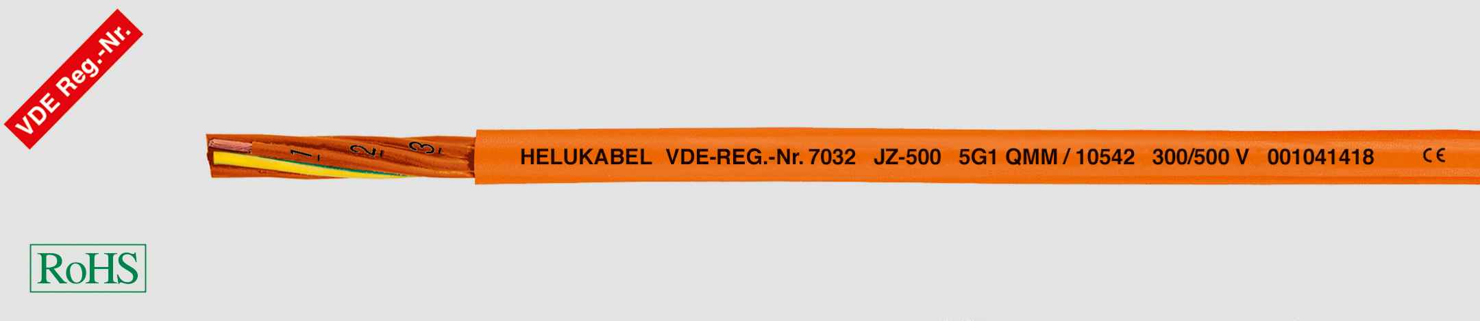 HELUKABEL ITALIA SRL - HLK10545 JZ-500 ORANGE 3G1,5 QMM