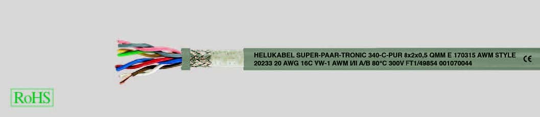 HELUKABEL ITALIA SRL - HLK49857M SUPER-P-TR 340-C-PUR 1X2X0,75 QMM AWG 19