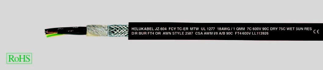 HELUKABEL ITALIA SRL - HLK69754 JZ-604-FCY TC 7G1 QMM (AWG 18)