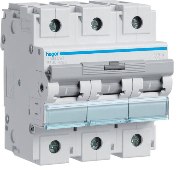 HAGER HAGHMB390 INTERR. AUTOM. 3P 100A 15KA B 4.5M