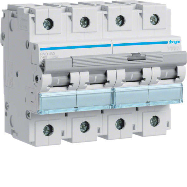 HAGER - HAGHMD480 INTERR. AUTOM. 4P 80A 15KA D 6M