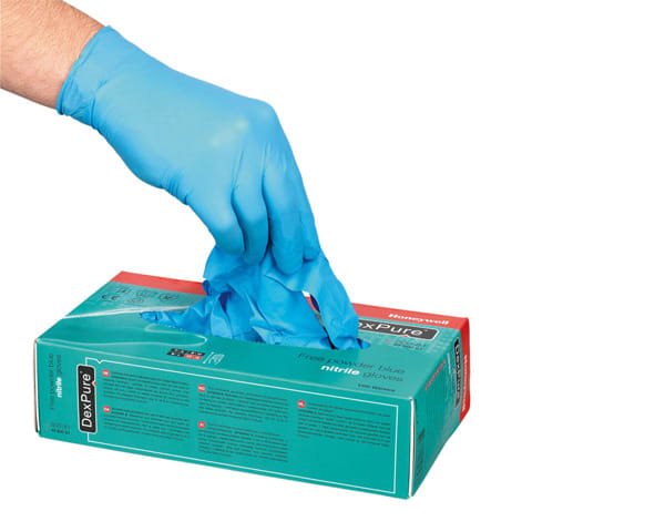 HONEYWELL SAFETY PRO - HYE4580081-M DEXPURE 800-81 NITRILE, BLU, SENZA POLVE