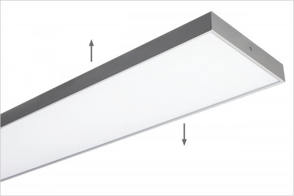 IDEALLUX - IDXFFI64W01 FLOOTING LED D-I 43+21W 3000K CAE BI
