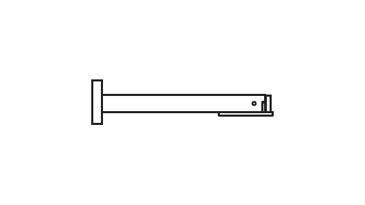 IGUZZINI ILLUMINAZI IGZ3.BZW4.015.0 BRAC.SING.APPLIQUE FE.1X L=350 PER UFO P