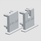 IGUZZINI ILLUMINAZI - IGZ3.MXL8.001.0 NR.5+5 TESTATE PER PROFILO ALTO FRAME LE