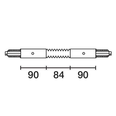 I GUZZINI ILLUMINAZI - IGZ3.MXY1.001.0 GIUNTO FLESSIBILE PER BINARIO