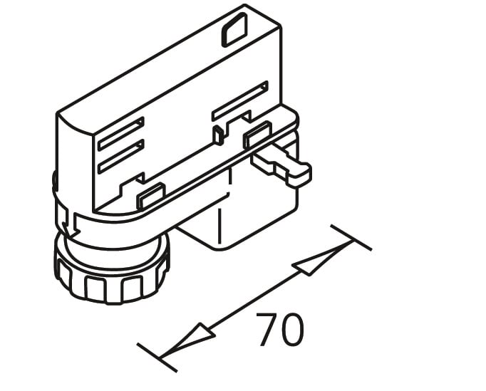 ILMAS SRL - ILA9600A111 ADATTATORE MECC.-EL. 6A BIANCO 7601-00-W