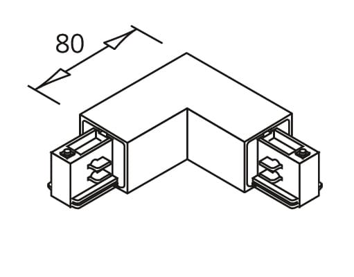 ILMAS SRL - ILA9600A271 GIUNTO L POLARITA EST./TERRA INT. BIANCO