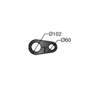 LINEA LIGHT (ILED) - ILD98184 ACCOPPIATORE SINGOLO 101/60 RAL7016