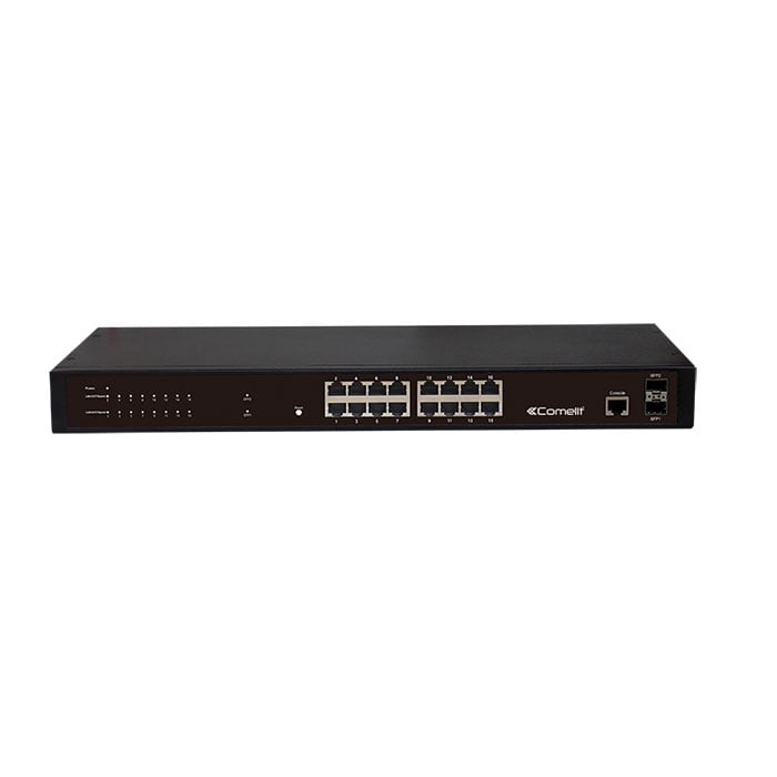 COMELIT GROUP S.P.A. - COEIPSWC162A SWITCH, 16 PORTE GIGABIT,2 SFP, WEB MANA