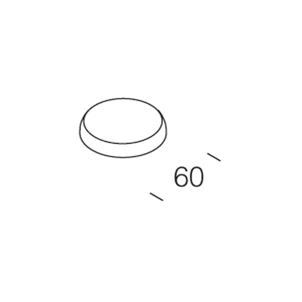 DISANO - DIS99133100 TAPPO PER PALO 115 NERO