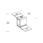 DISANO - DIS99522500 STAFFA DOGHE PANNELLI SAFETY 325 ZINCATO