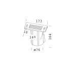 DISANO - DIS99791600 Attacco palo diam. 76