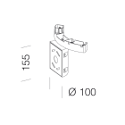 DISANO - DIS99802400 ATTACCO A PARETE MUSA 366 GRAFITE
