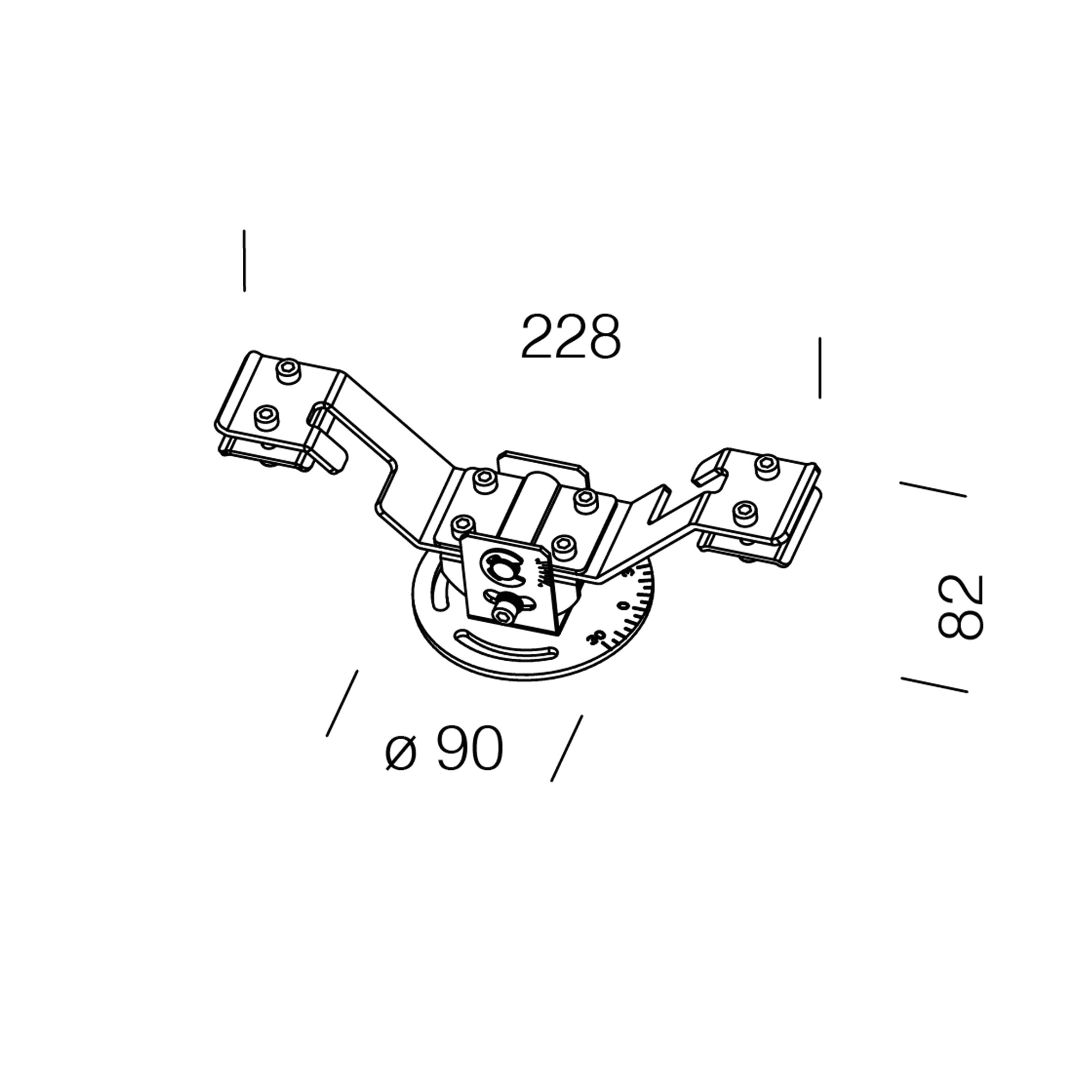 DISANO - DIS99809800 ATTACCO A SOSPENSIONE SFORZA 55 INOX
