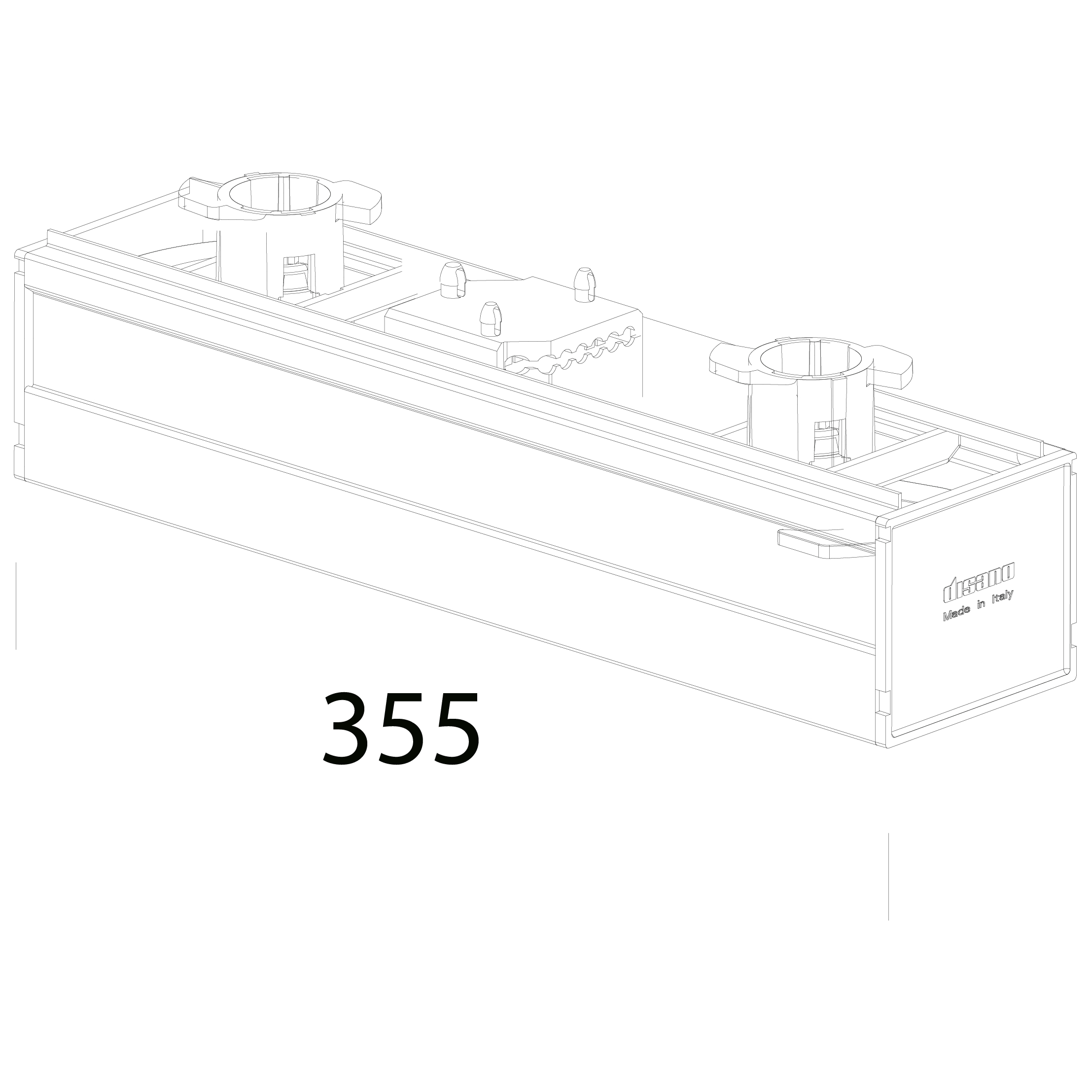DISANO DIS99403900 COPERTURA SEZIONATORE 6624 BIANCO