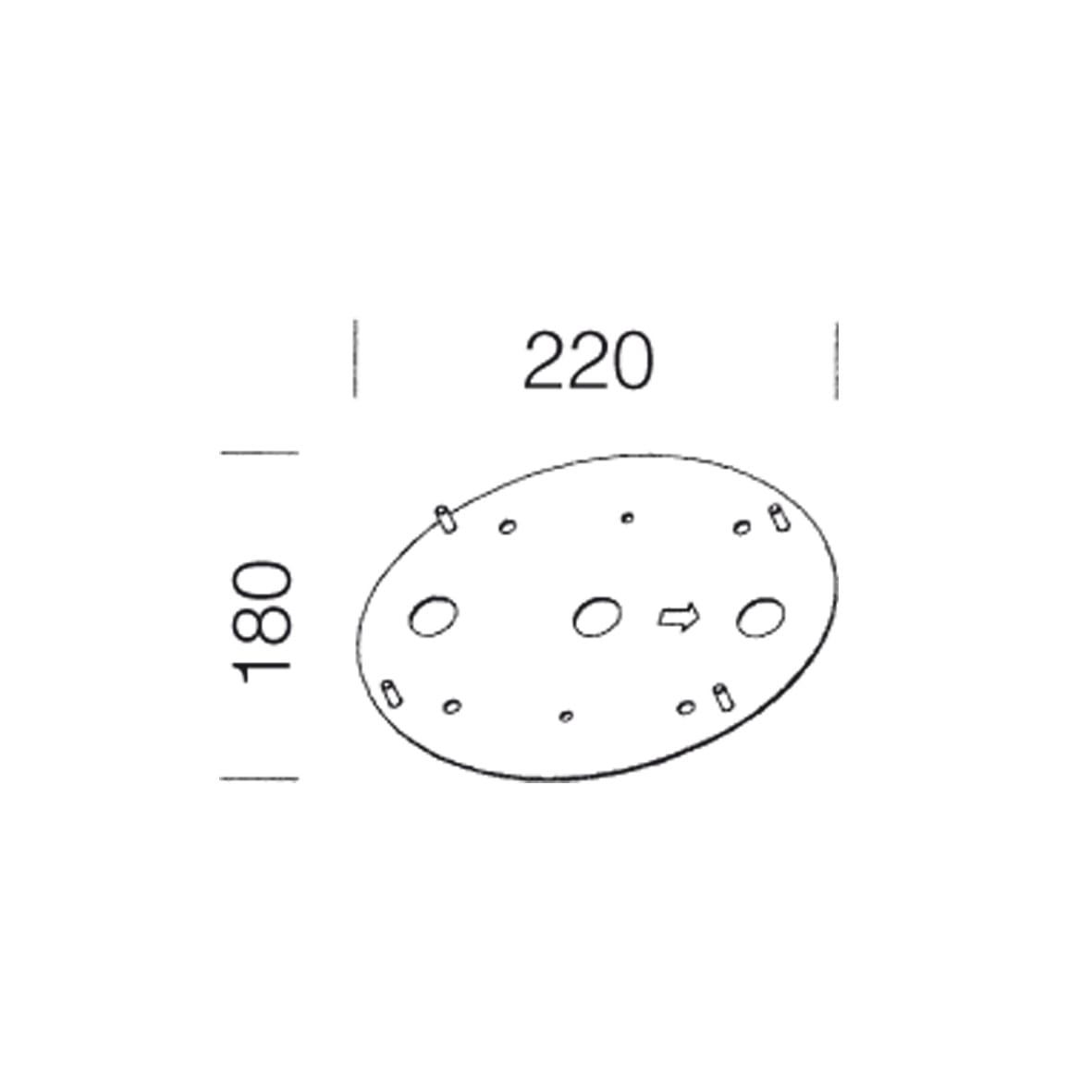 DISANO - DIS99574800 PIASTRA FISSAGGIO ELFO 188 NERO