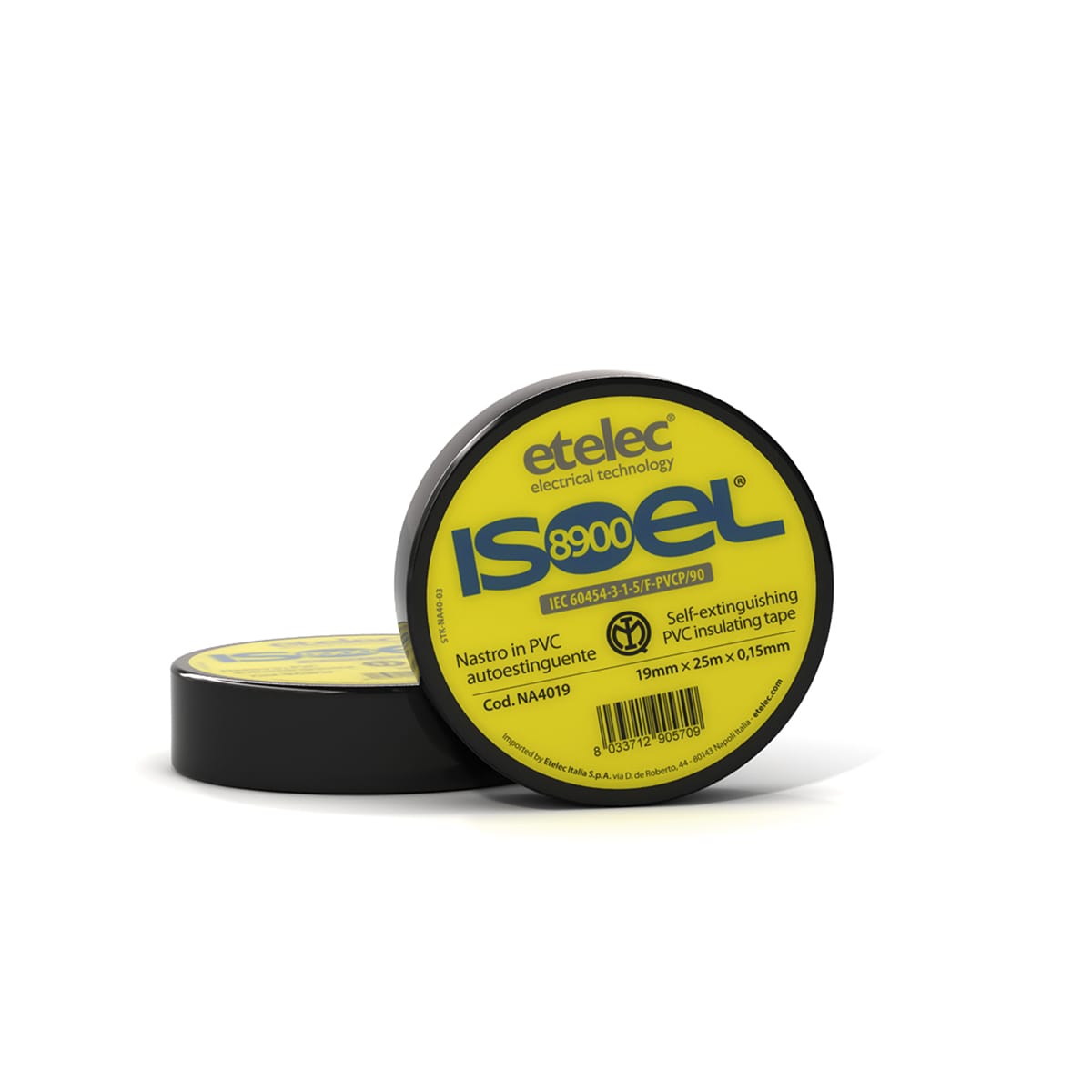 ETELEC ITALIA SPA ETLNA4019 NASTRO ISOLANTE 19MMX25MX0.15MM NERO