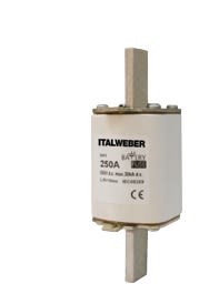 ITALWEBER SPA - ITW1678250 FUS NH-2 250A 550V DC PER BATTERIE