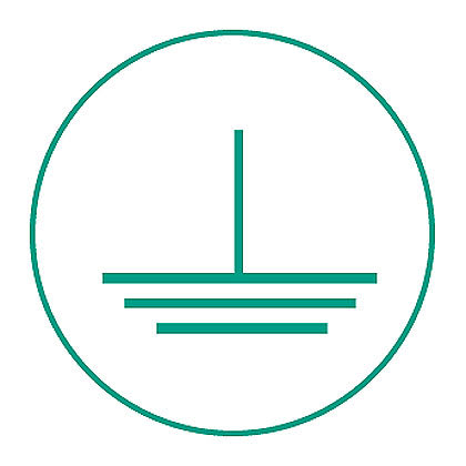 PANDUIT - PANPLD-57 WARN LABELS,GROUND SYMBOL,GR/WH,PK1