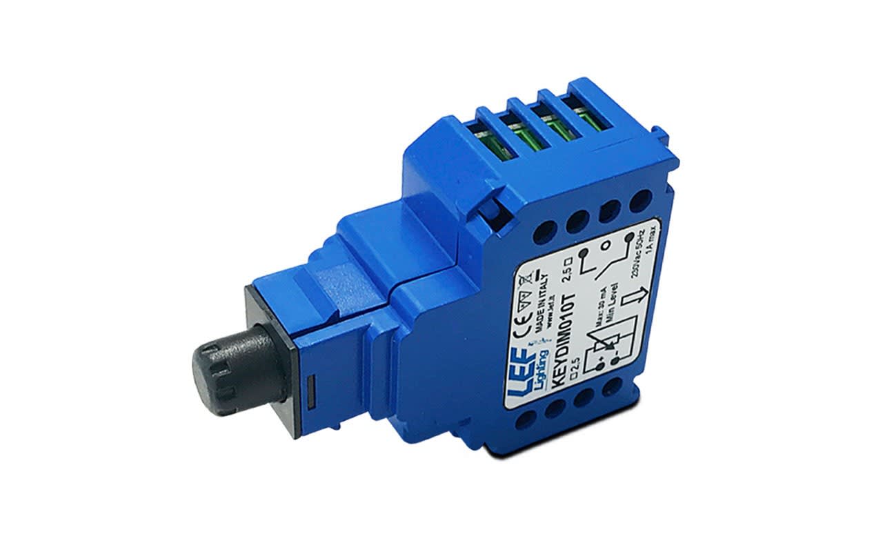 L.E.F. SRL - LEFKEYDIM010TN DIMMER 1-10V con attacco KEYSTONE colore NERO