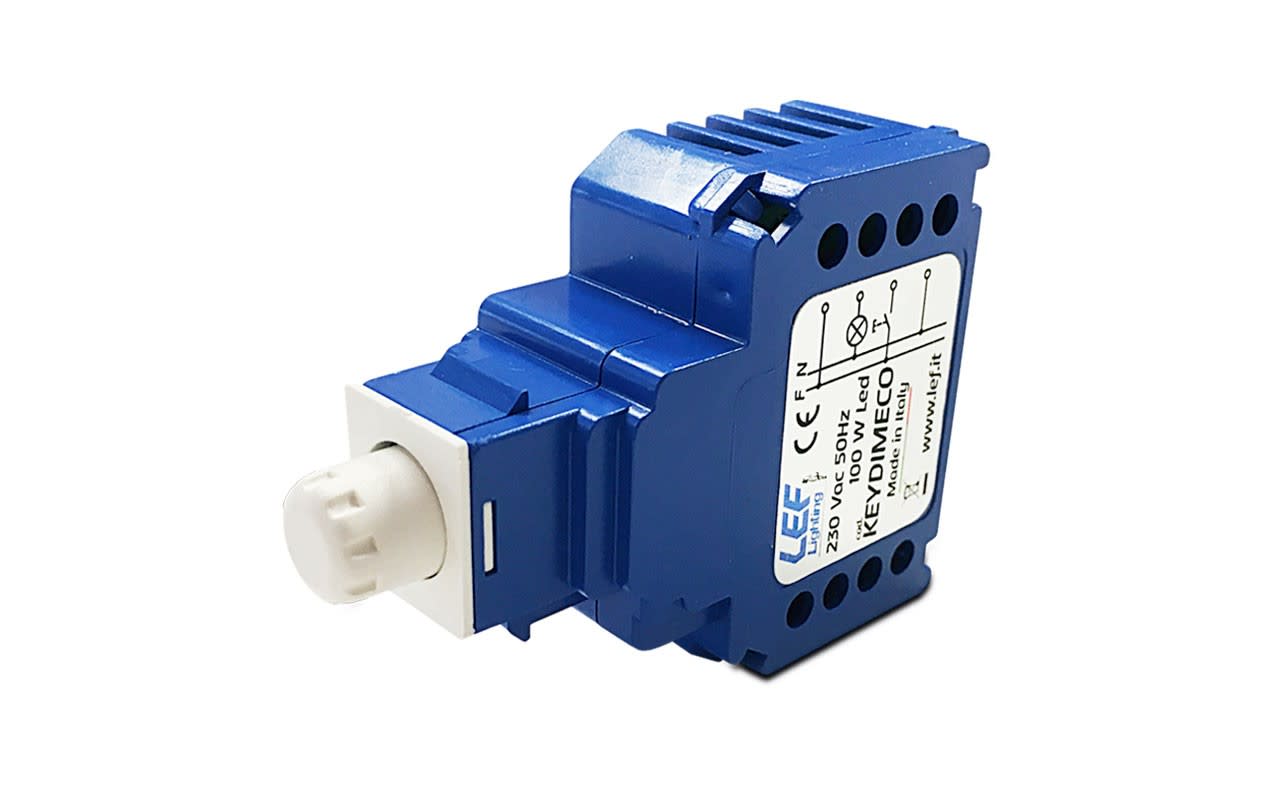 L.E.F. SRL - LEFKEYDIMECOB DIMMER MONOCANALE con uscita a Taglio di Fase 230Vac (IGBT) 4 FILI Dimmerabile