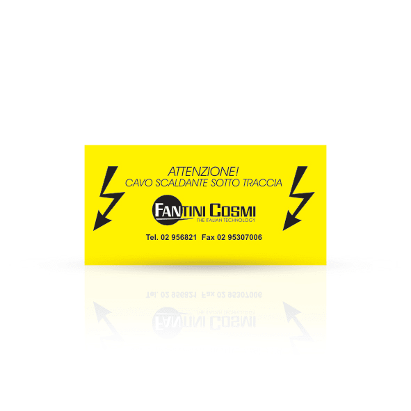 FANTINI COSMI SPA - FANKFAN ETICHETTE INDICAZIONE PRESENZA CAVO