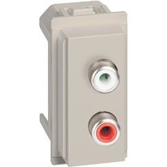 BTICINO S.P.A. - BTIKM4269R L.NOW - MODULO DOPPIO RCA SABBIA