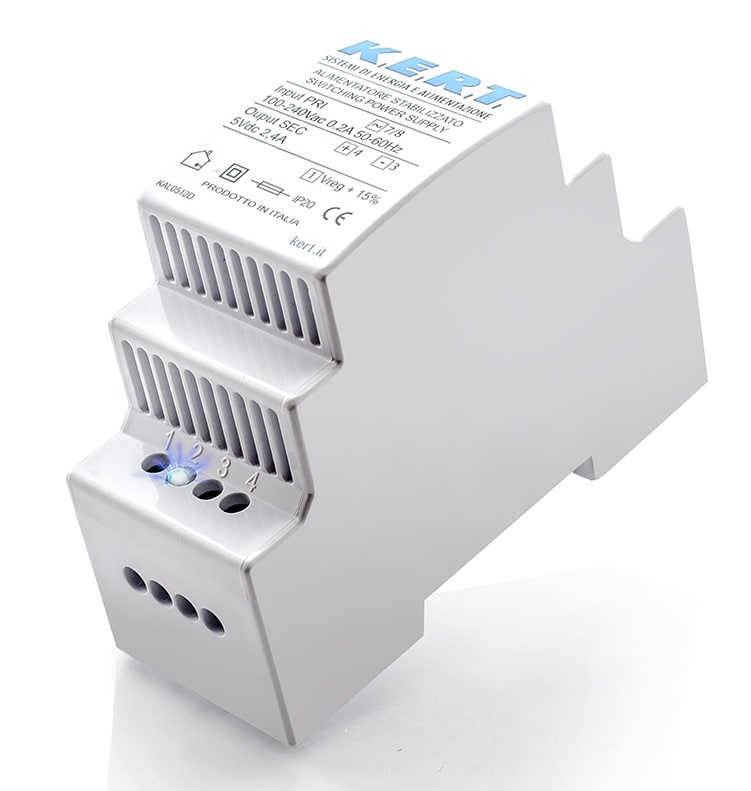 K.E.R.T. S.R.L. - KRTKAL1225D ALIMENTATORE SW DIN115/230VAC 12VDC 1,9A