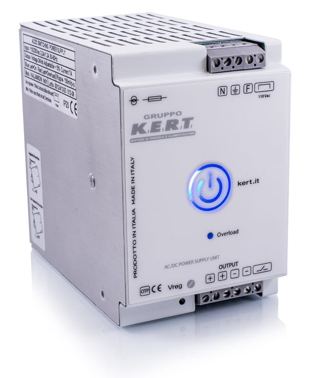 K.E.R.T. S.R.L. - KRTKAL1220DIN ALIMENTATORE SW DIN115/230VAC 12VDC 20A
