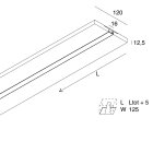 NOVALUX SPA - NOX101805.99 Profilo lineare per strip LED, tagliabile in opera, in lastra di cartongesso con profilo di alluminio integrato. Garanzia 5 anni.