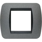 BTICINO - BTIL4802GF LIVING INT - PLACCA 2 POSTI GRAFITE