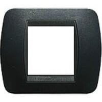 BTICINO S.P.A. - BTIL4802PA LIVING INT - PLACCA 2P PLASTICA ACCIAIO