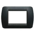 BTICINO - BTIL4803PA LIVING INT.- PLACCA 3P PLASTICA ACCIAIO