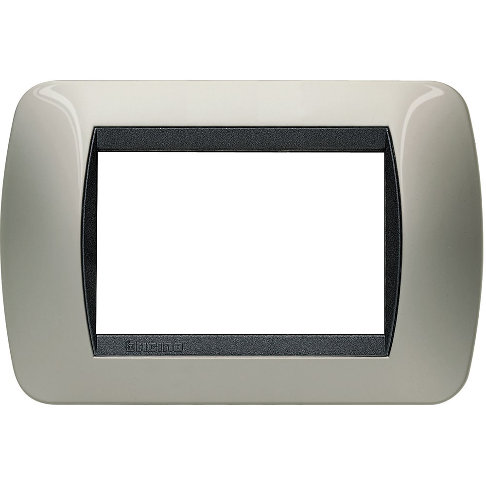 BTICINO BTIL4803TC LIVING INT - PLACCA 3 POSTI TITANIO CHIA